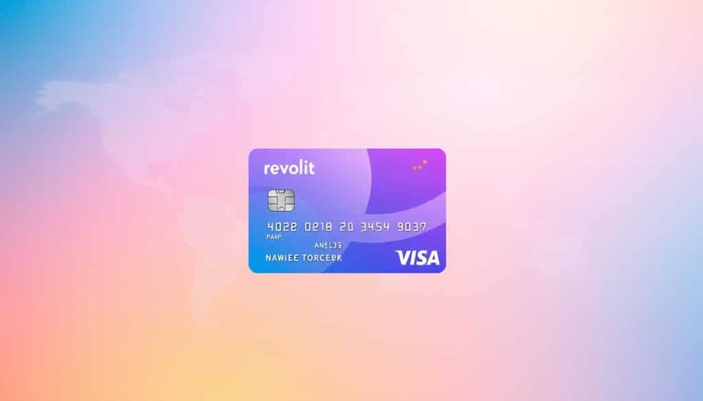 A visually striking digital Revolut Visa card in the center, with a vibrant gradient backdrop and a subtle world map in the background, conveying a sense of global connectivity and seamless international transactions. The card is rendered with a clean, modern aesthetic, showcasing its sleek design and highlighting the Revolut brand identity. The lighting is soft and diffused, creating a warm, inviting atmosphere, while the overall composition is balanced and visually appealing, drawing the viewer's attention to the key subject matter. A visually striking digital Revolut Visa card in the center, with a vibrant gradient backdrop and a subtle world map in the background, conveying a sense of global connectivity and seamless international transactions. The card is rendered with a clean, modern aesthetic, showcasing its sleek design and highlighting the Revolut brand identity. The lighting is soft and diffused, creating a warm, inviting atmosphere, while the overall composition is balanced and visually appealing, drawing the viewer's attention to the key subject matter.